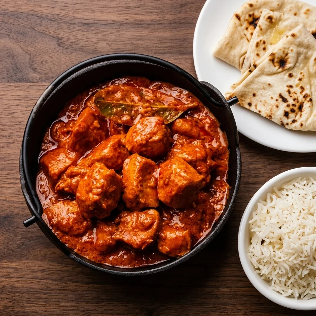 Chicken tikka masala at Dawat India Restaurant Regina – chicken marinated in yogurt, cream and saffron spices